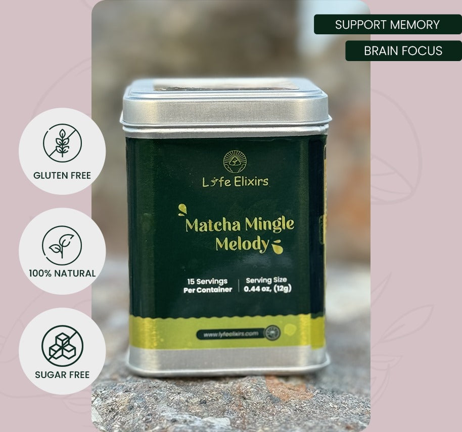 Matcha Powder Tin (15 Servings) - Focus, Alertness, Energy